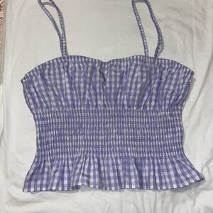 Urban Outfitters Lavender Gingham Camisole